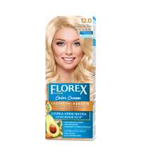 Patvarūs plaukų dažai "FLOREX" 12.0 ( ultra blond) 
